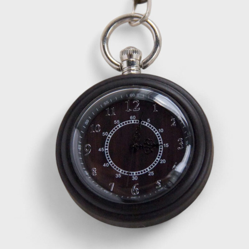 Taschenuhr Schwarze Holz