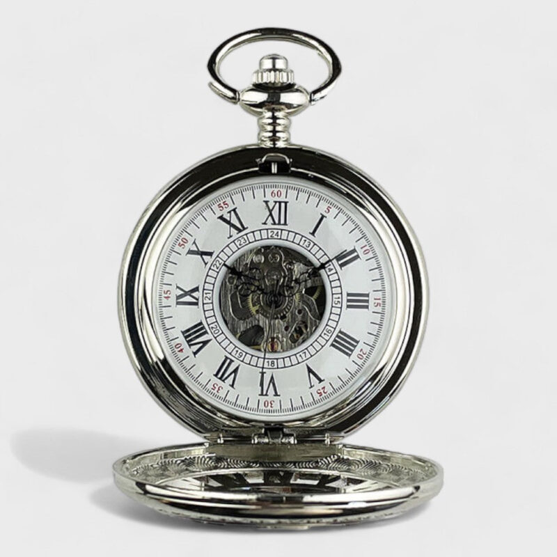 Taschenuhr Silber Antik – Bild 2