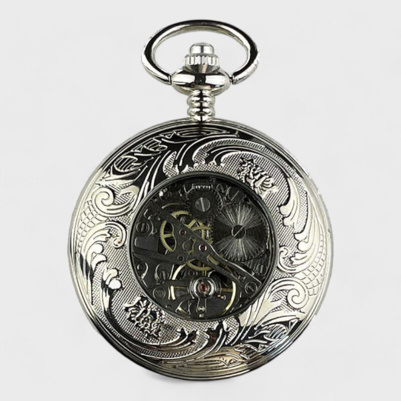 Taschenuhr Silber Antik – Bild 3