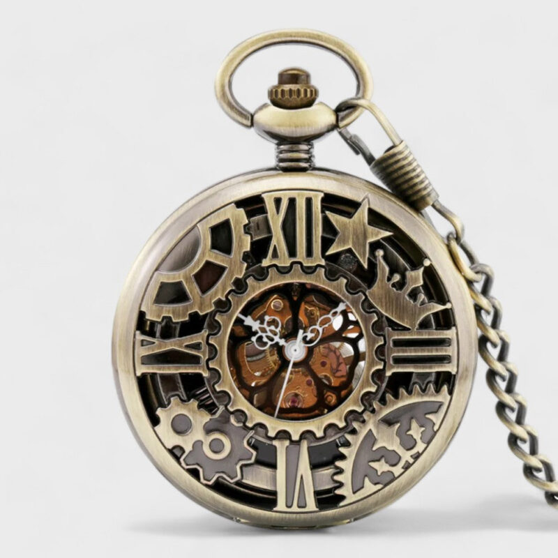 Taschenuhr Skelett Mechanische Spindeluhr