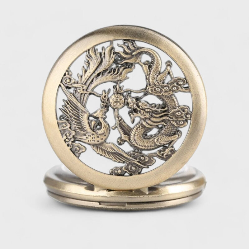 Taschenuhr Vintage Drache – Bild 3
