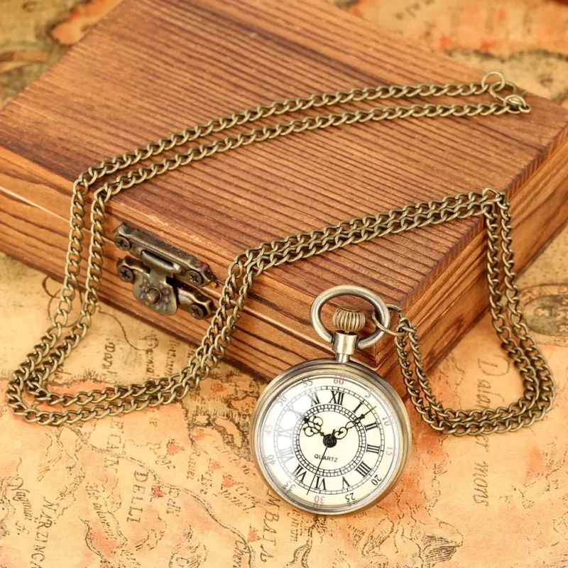 Taschenuhr Vintage Taschen-Schnitzerei – Bild 4