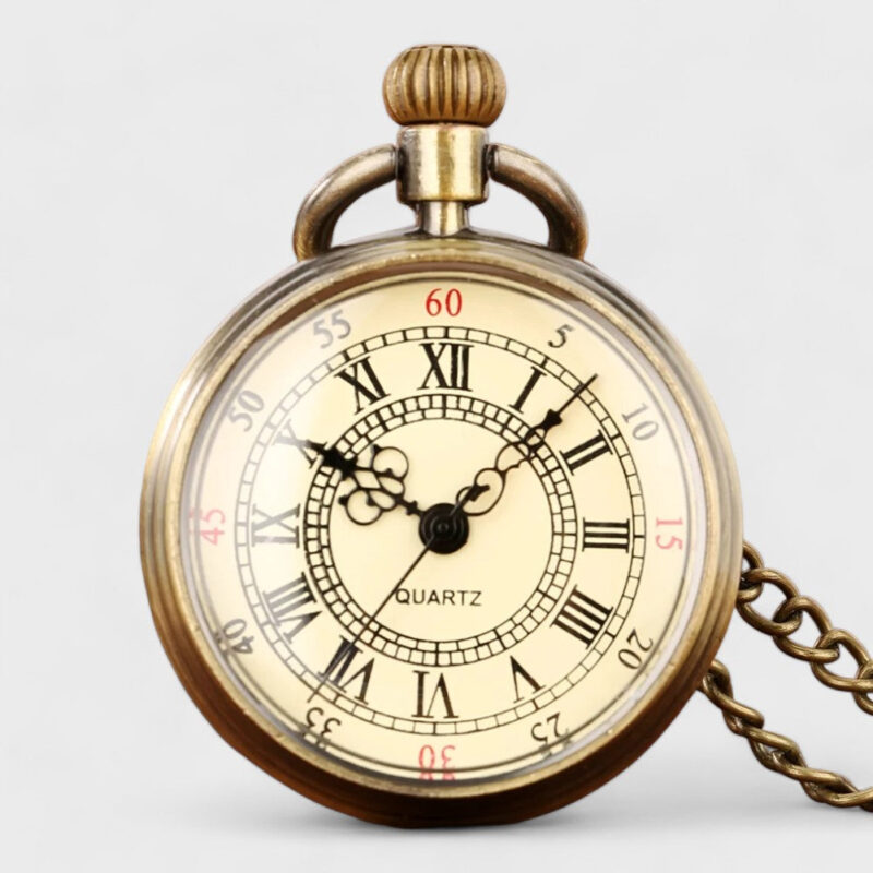 Taschenuhr Vintage Taschen-Schnitzerei – Bild 7