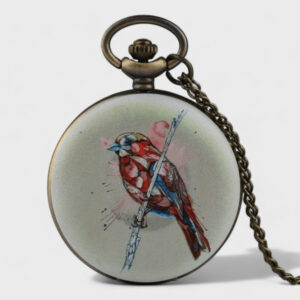 Taschenuhr Vogel