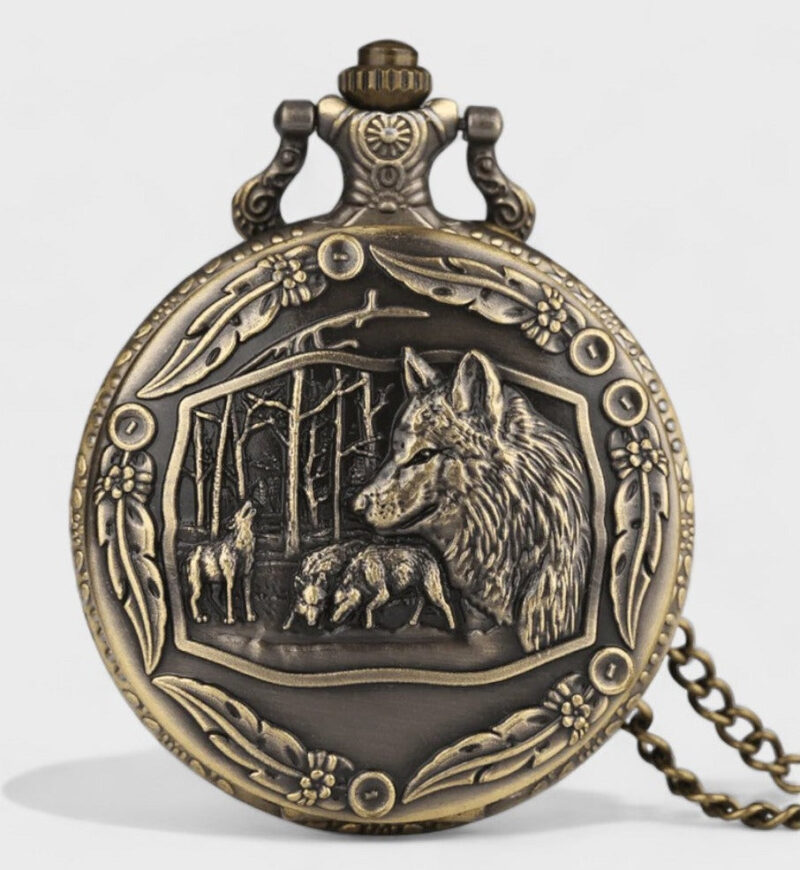 Taschenuhr Wildwolf